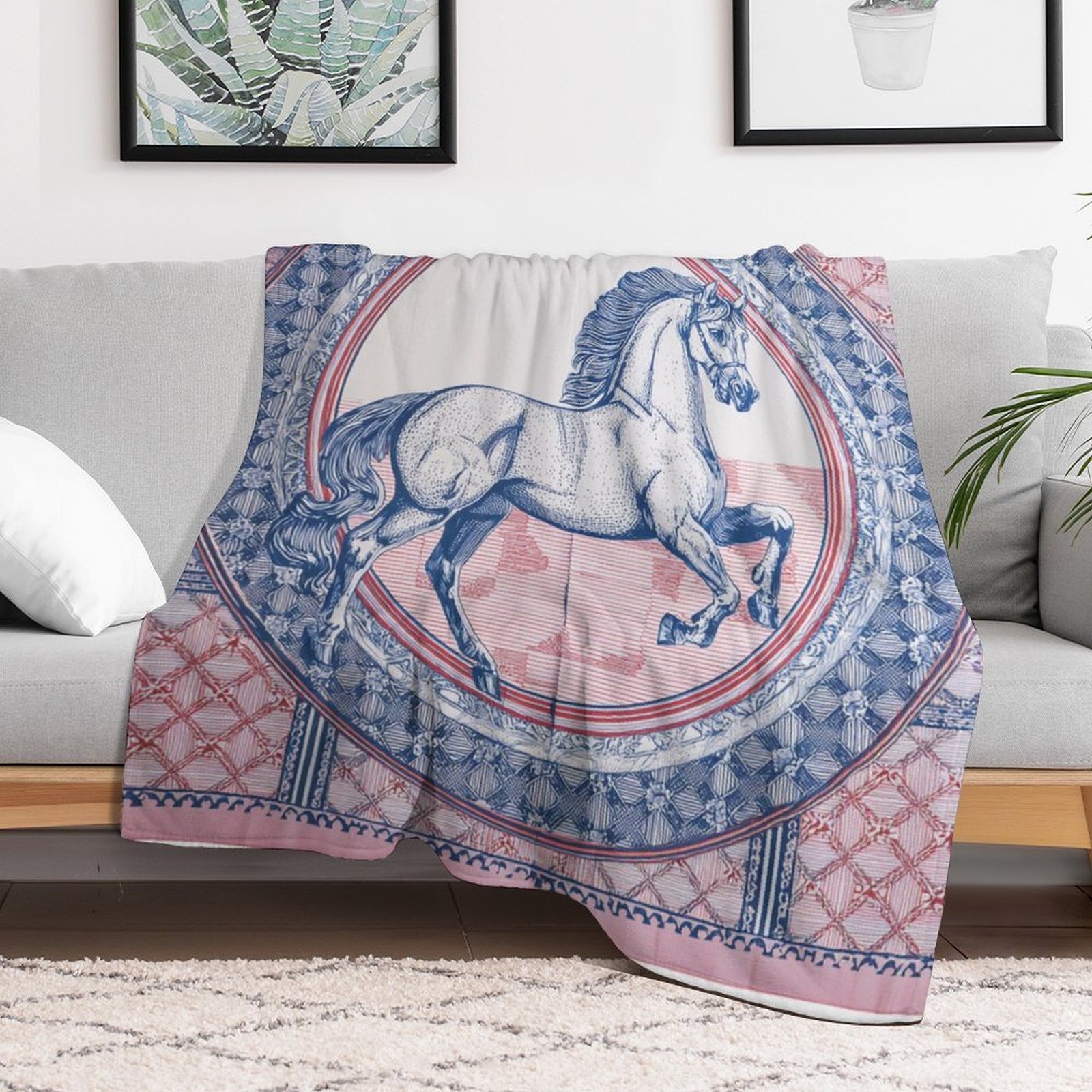 H Designer Horse blanket blanket throw cashmere vibration blanket copert Home Travel Throw Summer Air Conditioner Beach home bedding blankets throws H