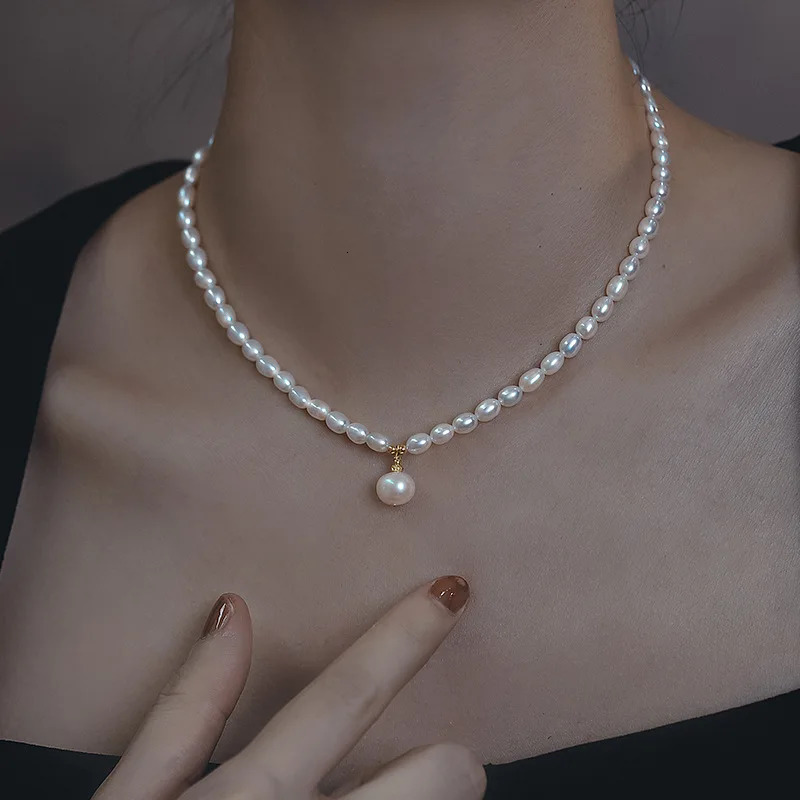 100 Natural Bright Freshwater Pearl 14K Gold Filled Female Chains Necklace Jewelry For Women Mothers Day Gifts Never Fade 251016