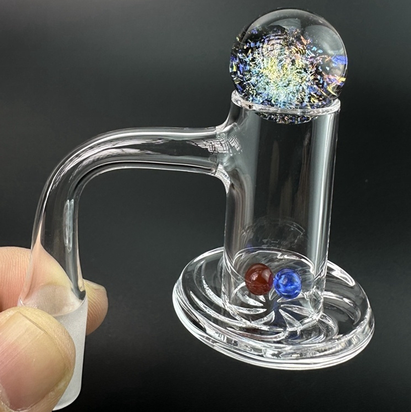 Diamond Knot Loop Quartz Banger Terp Slurper Beveled Edge Quartz Banger Nails Smoking Accessories Seamless Fully Weld Bangers