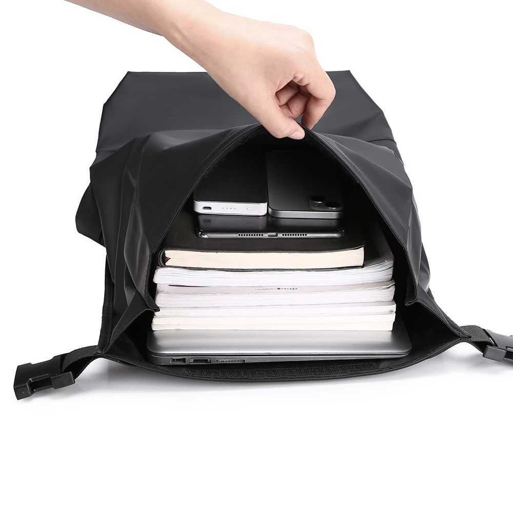 Mens Business Backpack Large Capacity Simple And Durable Oxford Cloth Mens Casual Shoulder Bag Travel Commuting School W251025