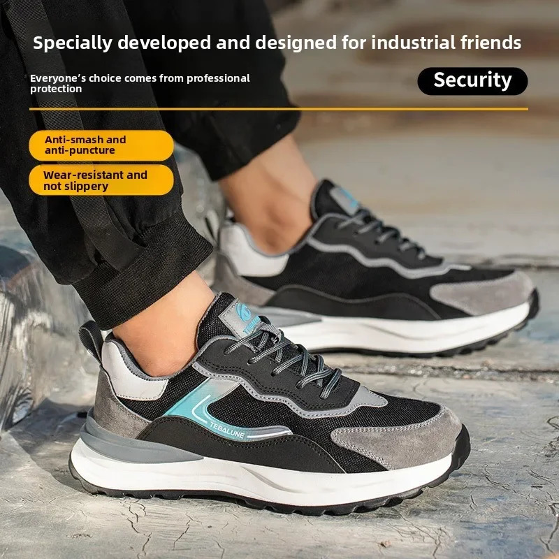 Breathable labor protection shoes safety shoes odor proof protective shoes insulated shoes construction site work shoes 251023