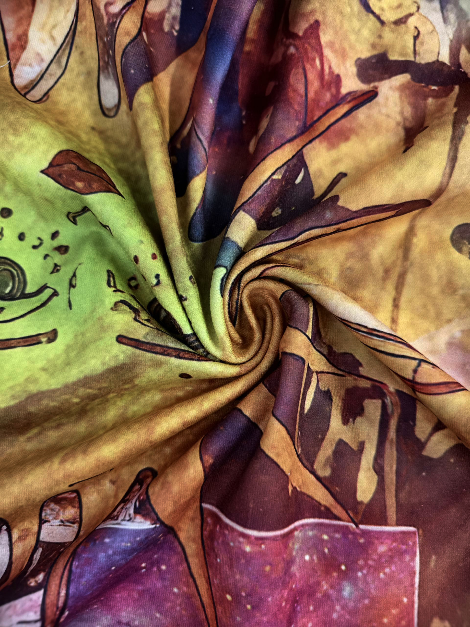 Autumn Winter Women's Digital Printed Indian Vacation Country Style Lady Dress, Milk Silk Casual Maxi Dress, S-XXL Floral--CF51231