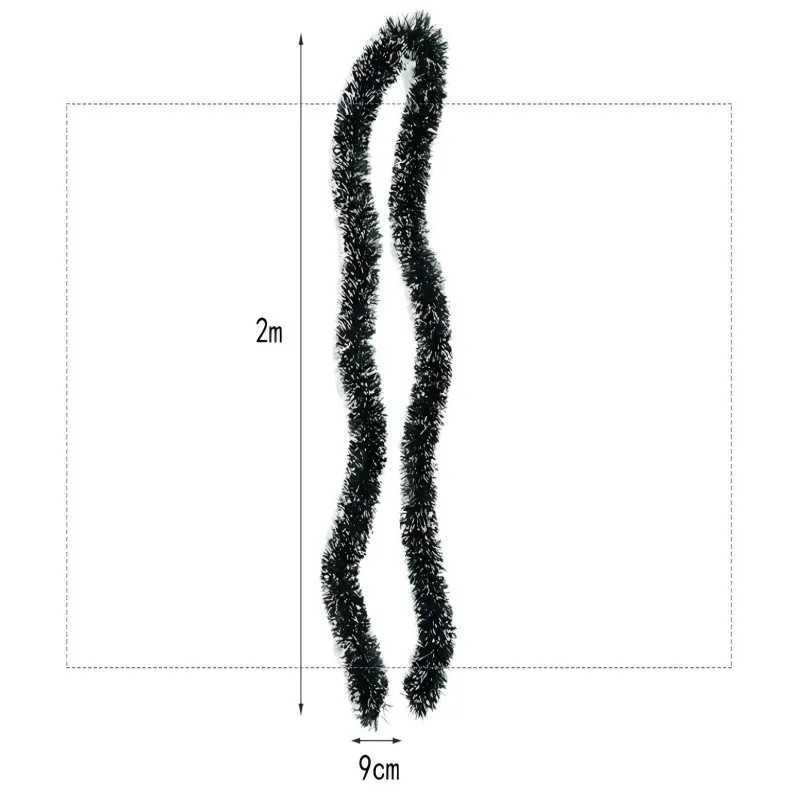 1PCS 2M Christmas Eve Decoration Bar Tops Ribbon Garland Christmas Tree Kitchen Ornaments Wedding Party Decoration Prop C251024