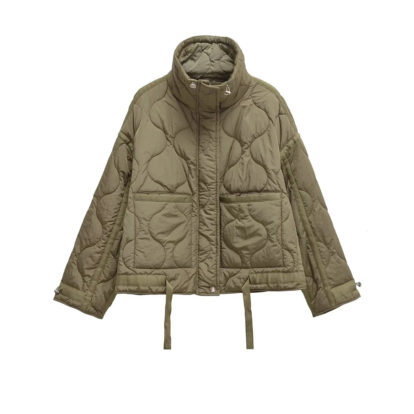 Womens Cotton Robe Zipper Solid Color Large Pocket Long Sleeve Winter Jacket Cotton Robe 251020