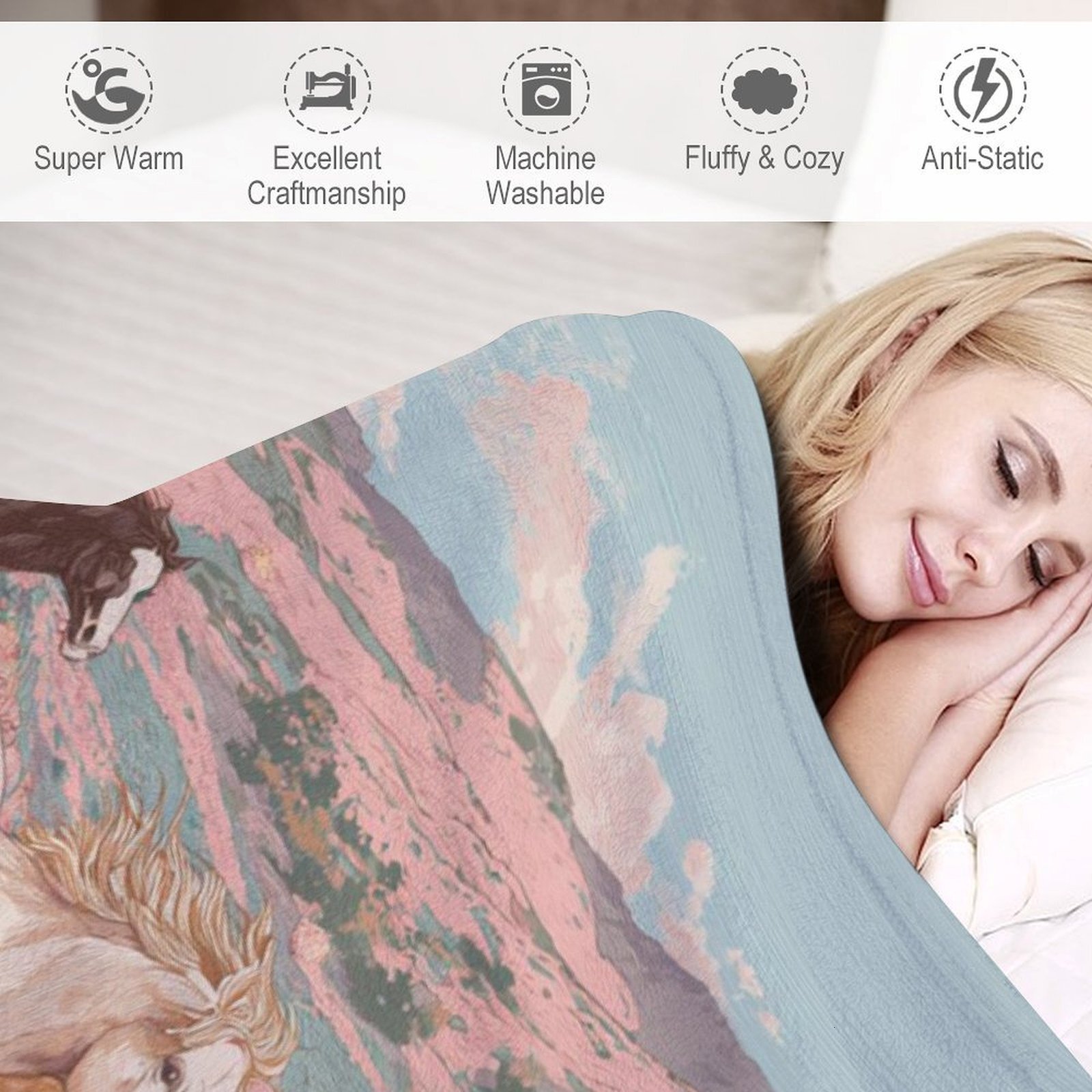 H Designer Horse blanket blanket throw cashmere vibration blanket copert Home Travel Throw Summer Air Conditioner Beach home bedding blankets throws H