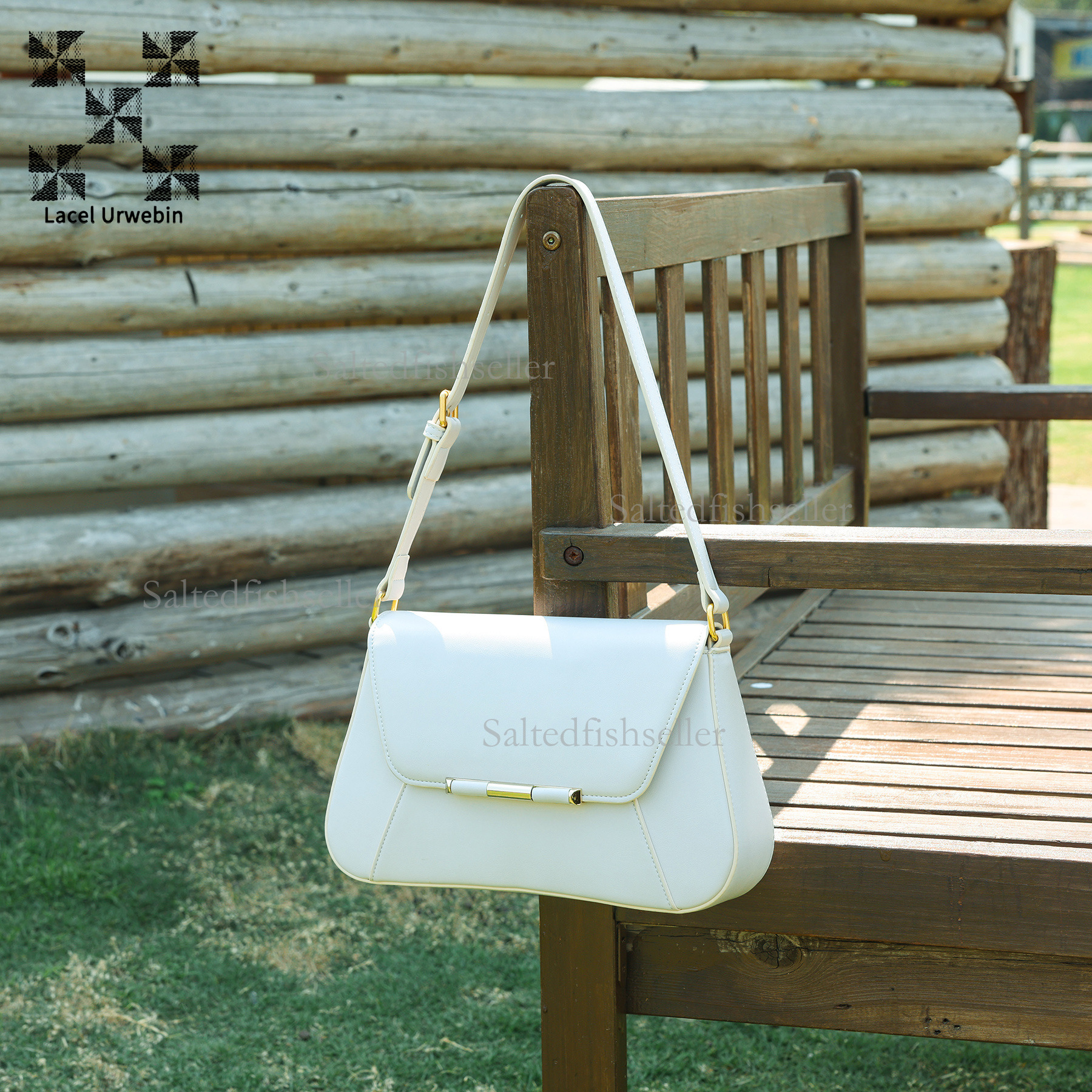 Lacel Urwebin Designer Spring New Envelope Banquet Bag Fashion Shiny Casual Simple Handbag Trendy Women's Splicing Single Shoulder Crossbody Bag
