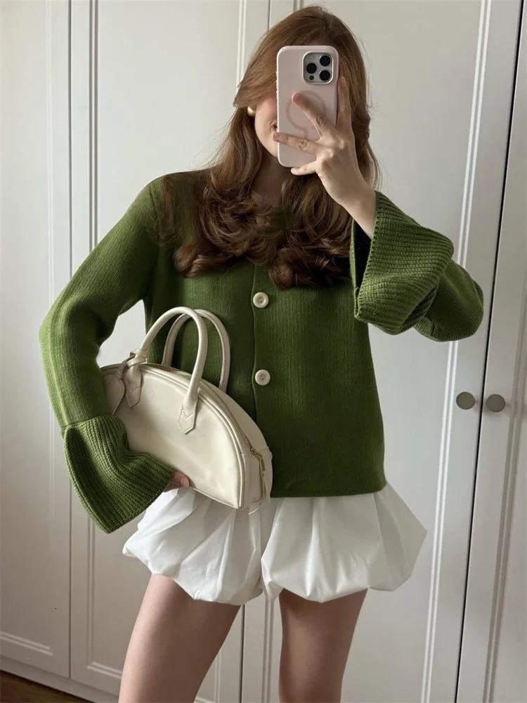 Tossy Female Knit Sweater Cardigan Coat Ribbed Patchwork Loose Long Sleeve Solid Autumn 2025 Sweater Womens Knitwear Cardigan 251013