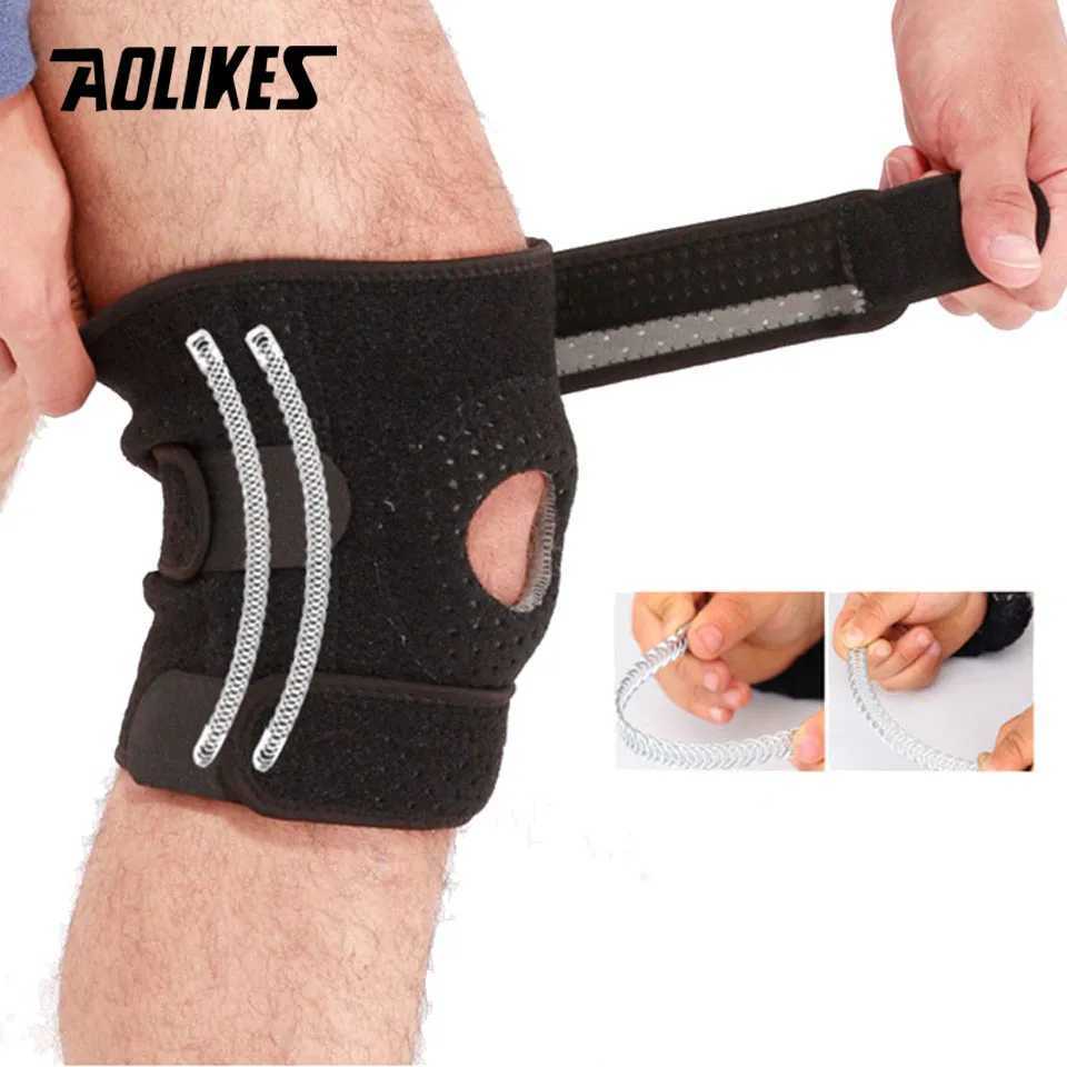 AOLIKES 1PC Knee Brace With Side Stabilizers Patella Gel Pads for Knee Pain Support for Knee Pad for RunningWorkoutArthritis Y251024
