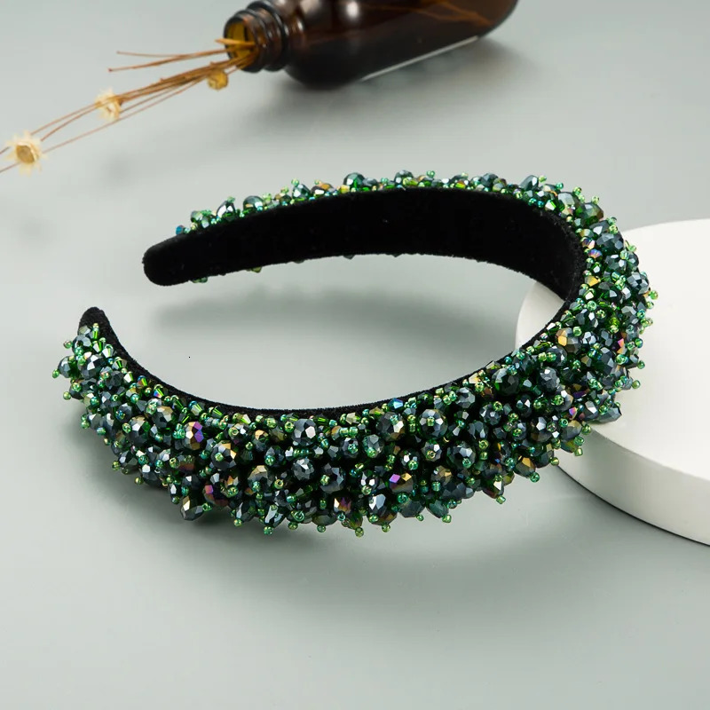 Crystal Full Diamond Hairbands For Women Accessories Korea Hair Band Bows Crown Headbands White Green Pink Black Wholesale 251023
