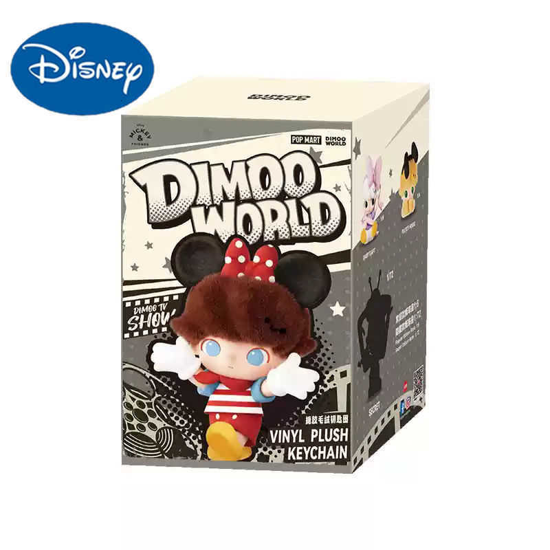 Disney POPMART DIMOO World x Series Vinyl Plush Keychain Blind Box Figure H251025