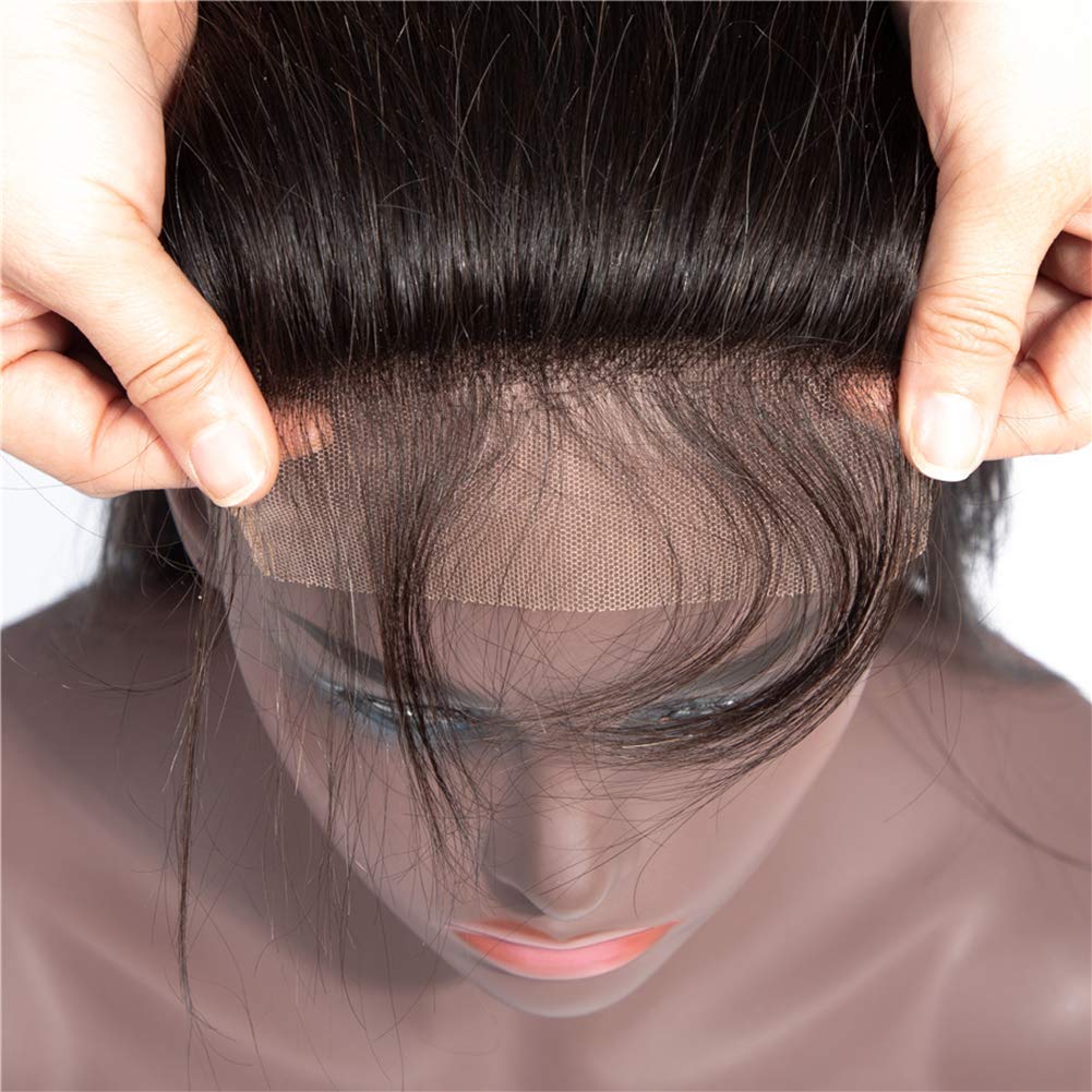 6x6 Body Wave Lace Closure Unprocessed Virgin Human Hair Free Part 10-20 Inch Natural Black Color Glueless Installation Pre Plucked