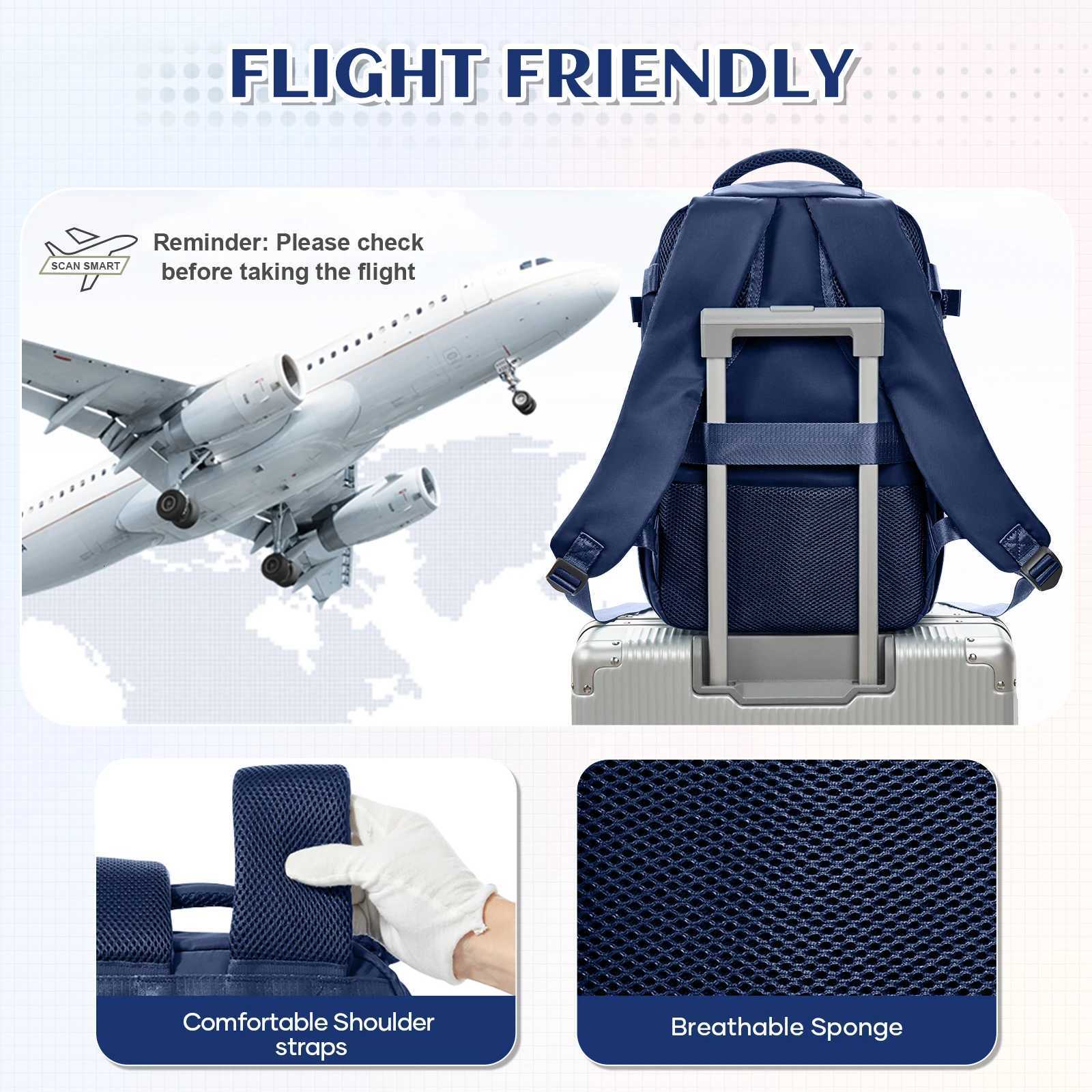 Travel Backpack Airplane Cabin Bag Ryanair Backpack 40x20x25 Luggage Laptop Bag AntiTheft Men Womens Bag for Sports Trekking W251025