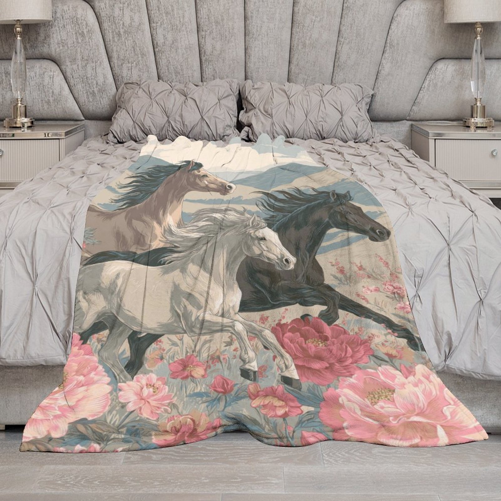 H Designer Horse blanket blanket throw cashmere vibration blanket copert Home Travel Throw Summer Air Conditioner Beach home bedding blankets throws H