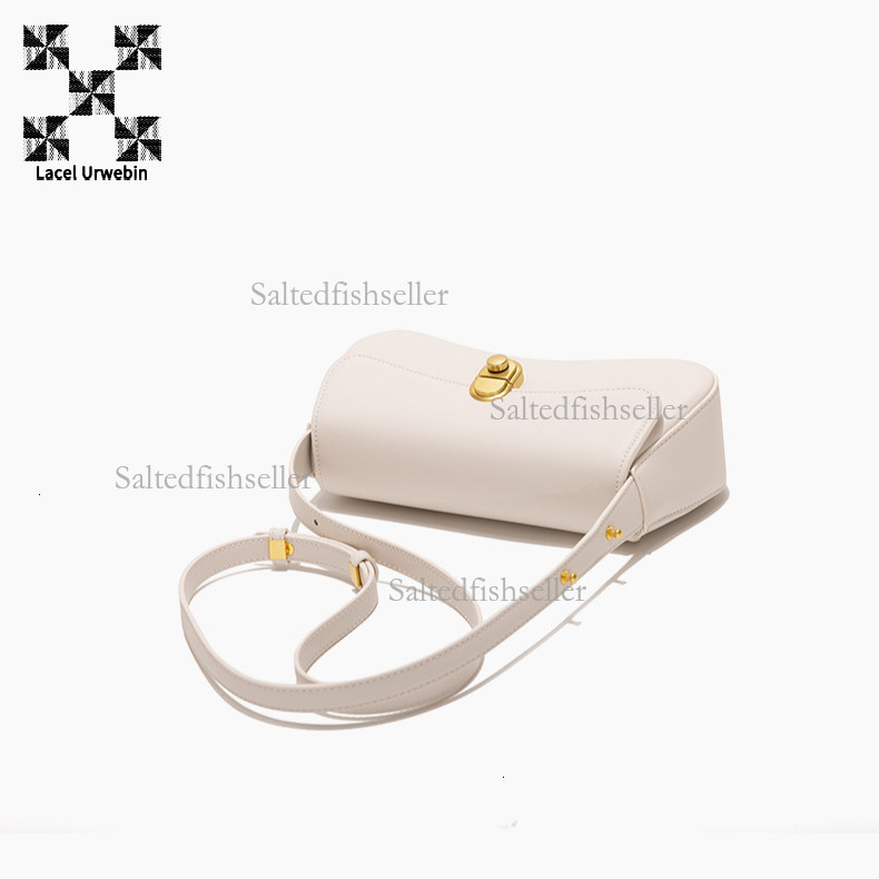 Lacel Urwebin Designer Fashion Women's Handbag 2025 Luxury Underarm Commuter Bag Daily Versatile Single Shoulder Crossbody Bag Metal Button Small