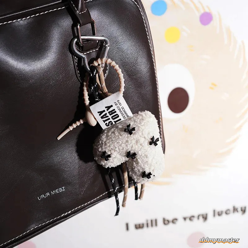 Cartoon Plush Bow Love Keychains For Women Y2k Bag Pendant Couple Car Key Chains Jewelry Gift Decoration Accessories 250430 Ddmymaster