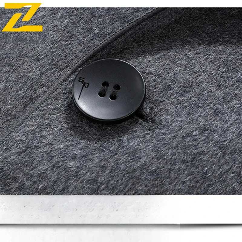 COMXZ Wool Coat Men Lightw Luxurious Outdoor Office Windproof Wool Jacket Fashion Urban Style Lightweight Autumn Winter TrenchT251025