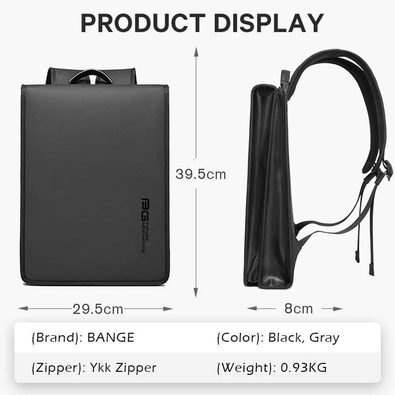 BANGE New Design Men Backpack Waterproof Fits for 141 inch Laptop Bag Teenager Travel Bag School Bag City Business Backpack Man W251025