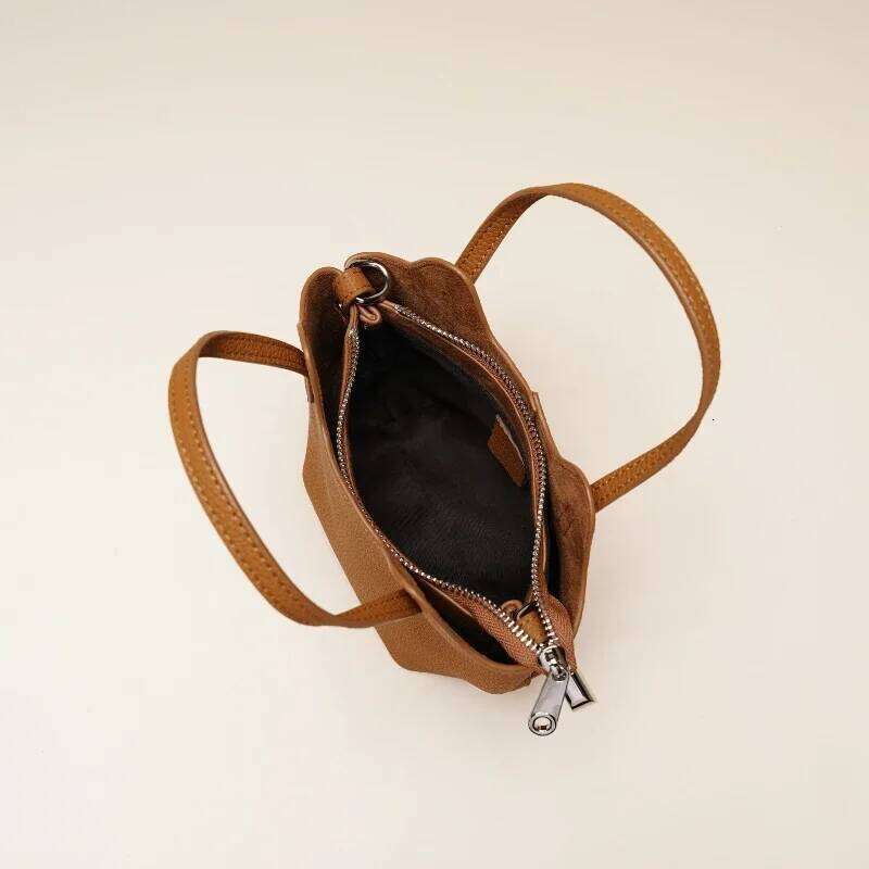 Women Genuine Leather Vegetable Basket Shoulder New Designer Casual Female Small Tote Girls Crossbody Bags 1025