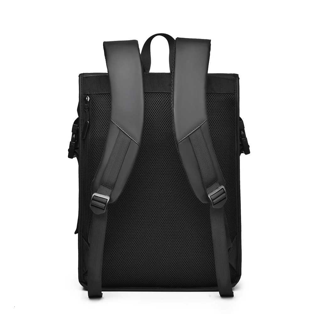 Mens Business Backpack Large Capacity Simple And Durable Oxford Cloth Mens Casual Shoulder Bag Travel Commuting School W251025