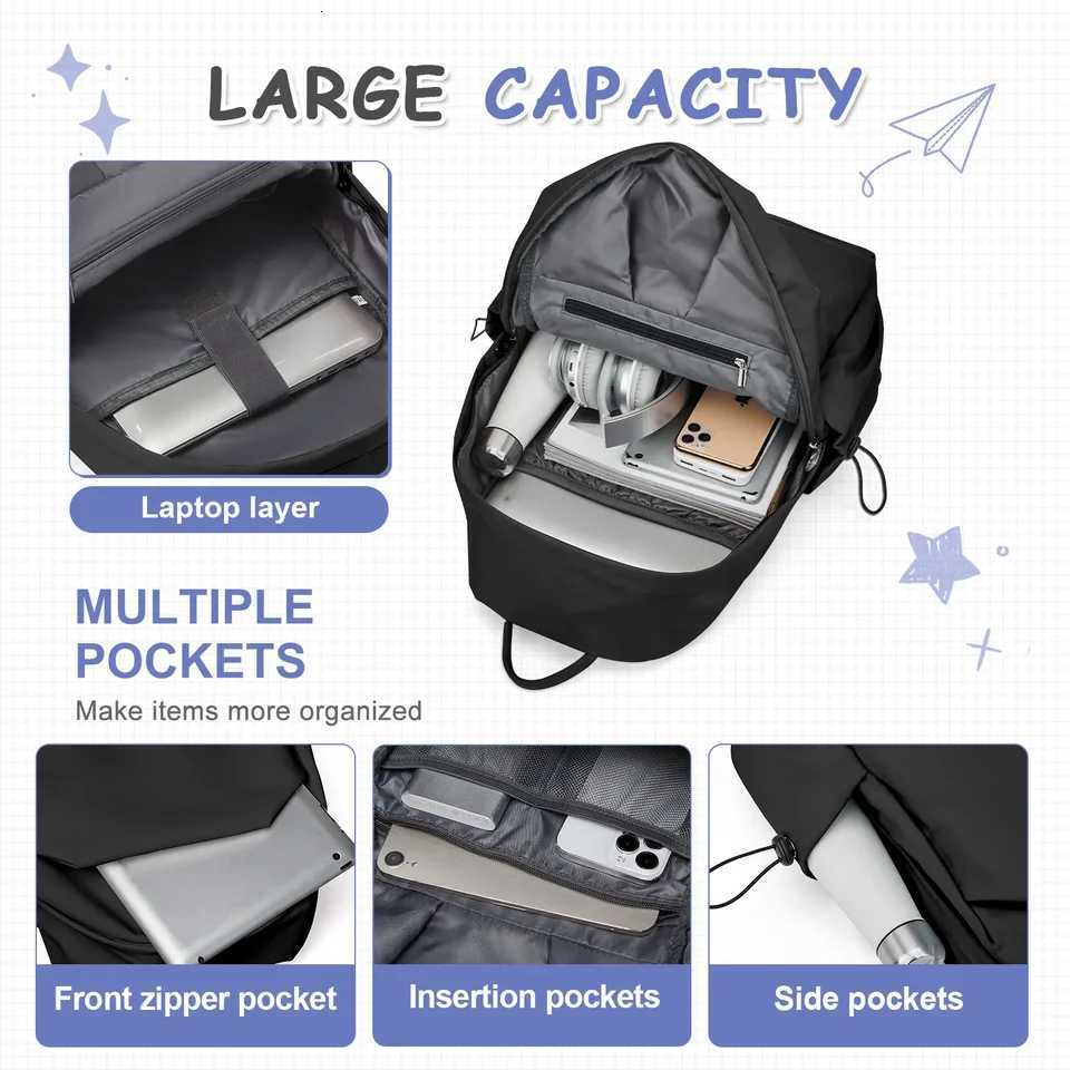 School Bag Lightweight Casual Daypack College Laptop Backpack for Men Women Travel Rucksack for High School Middle Bookbag Girls W251025