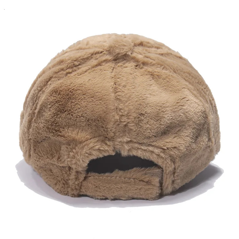 Imitation Rabbit Fur Baseball Cap Women Autumn Winter Warm Hat Men Outdoor Sports Travels Baseball Hat Hip Hop 251023