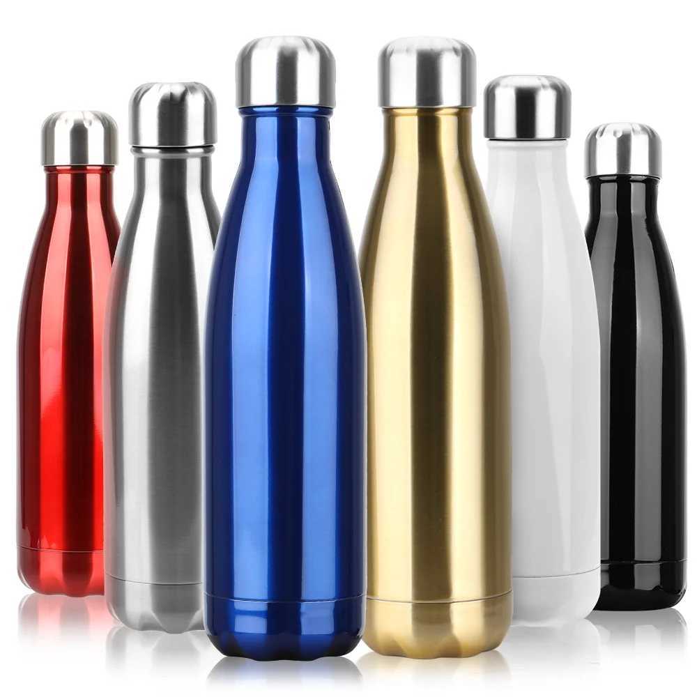 BPA Free Thermos Cola Water Beer Thermos DoubleWall Insulated Vacuum Flask Stainless Steel Water Bottle for Sport Bottles 500ml J251025