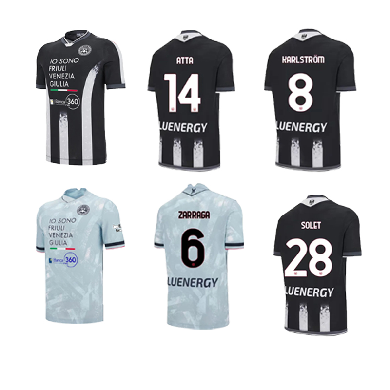 25 26 Udinese Calcio IKER BRAVO Soccer Jerseys ATTA DAVIS KRISTENSEN BUKSA BAYO I.GUEYE ZANIOLO LOVRIC KARLSTROM EKKELENKAMP ZARRAGA SOLET MILLER Football shirt666