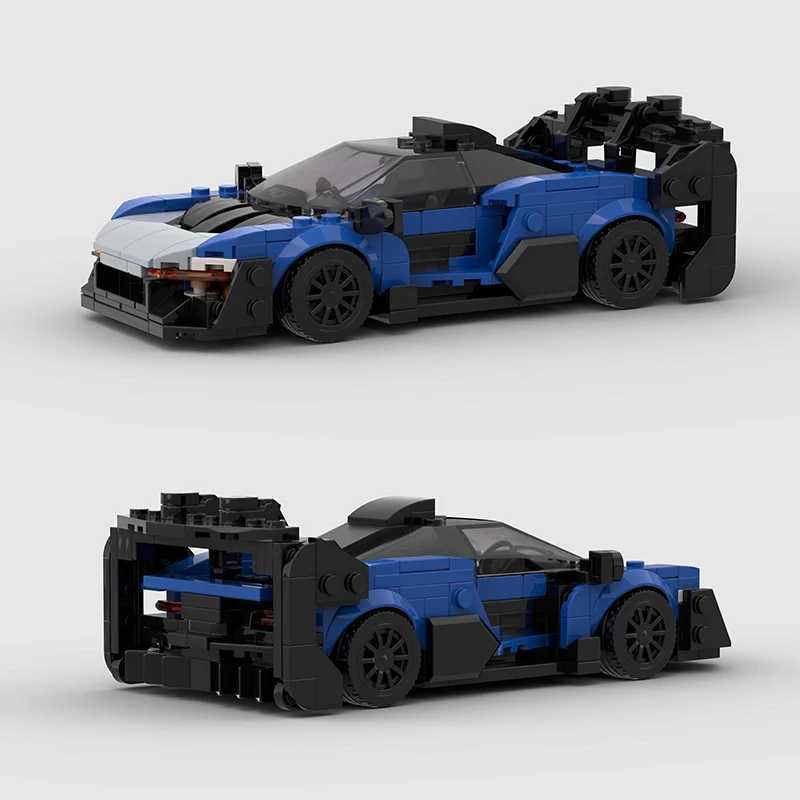 Hot MOC 765lt City Speed Racing Car Sports Building Blocks Bricks Technique Supercar Racers Vehicles Kits Toys Gift C251023