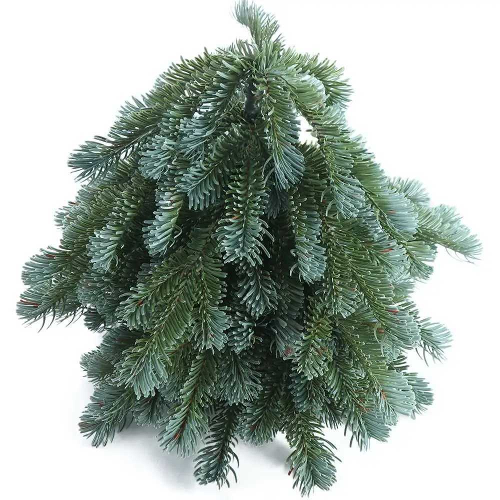 Elegant Mini Christmas Tree Handmade PE Faux Noble Fir for Tabletop Party Decor C251024