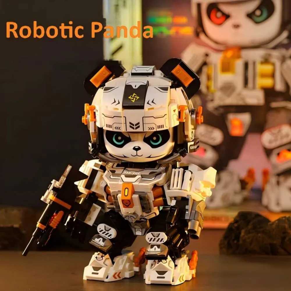 2025 New Model Mechanical Panda Zodiac Building Blocks Gift Set 12in1 Articulated Animal Toys for Birthday Christmas Gifts C251023