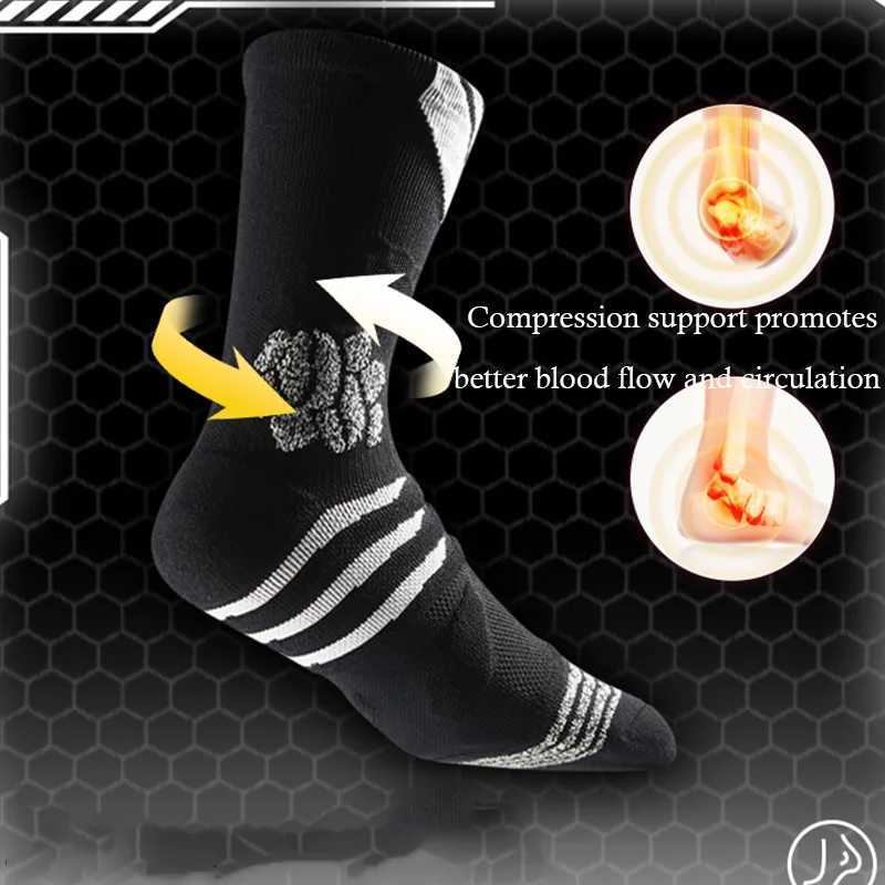2025 Elastic Basketball Socks for Men Women High Cushion Ankle Support Breathable MoistureWicking Sports Socks for Training Y251024