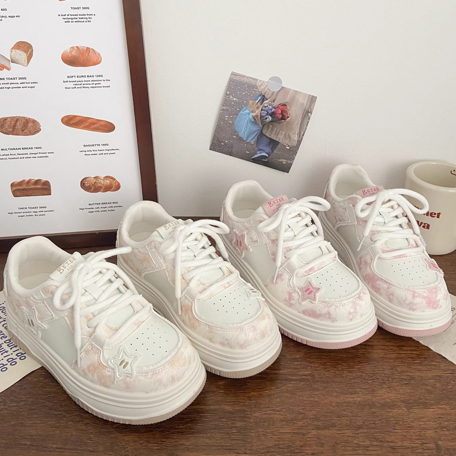 Girl Shoes for Girls Kids Sneakers Pink Shoes Big Plus Sizes Cutefeet Children Shoes Sizes 31 - 38 C1174