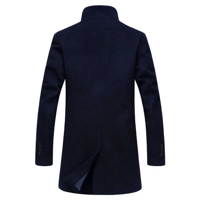 MRMT 2025 Brand Autumn Mens Jackets Wool In The Long Overcoat for Male Youth Leisure Slim Wool Woolen Cloth Coat ClothingT251025