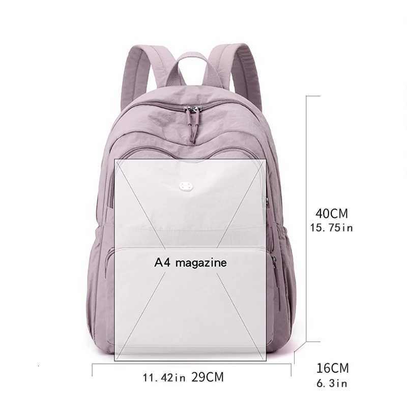 Adjustable strap Laptop Backpack durable nylon zipper closure leisure backpack W251025