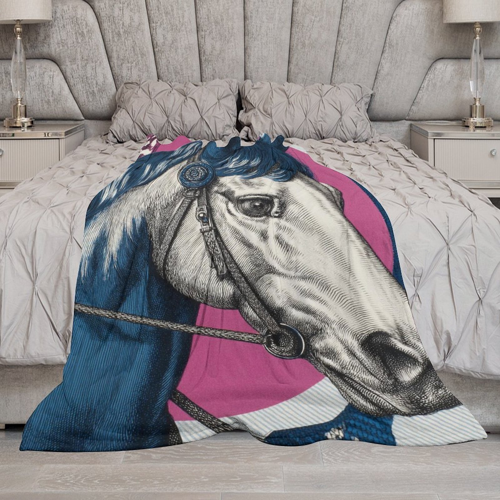 H Designer Horse blanket blanket throw cashmere vibration blanket copert Home Travel Throw Summer Air Conditioner Beach home bedding blankets throws H