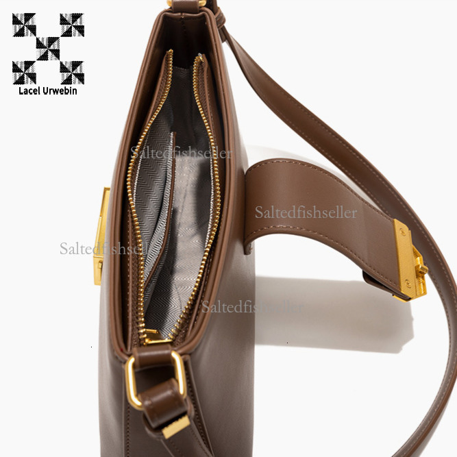 Lacel Urwebin Designer Women's New French Underarm Bag Luxury Commuter Shoulder Cross Shoulder Business Bag Large Capacity Trendy Brand Metal But