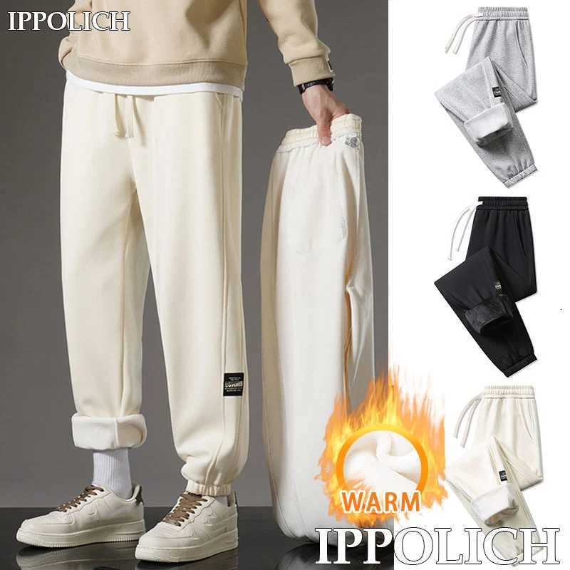 Winter Fleece Thickened Sports Pants Unisex Fleece Thickened Warm Outdoor Running Sports Fitness Pants Couple Winter Sport PantsT251025