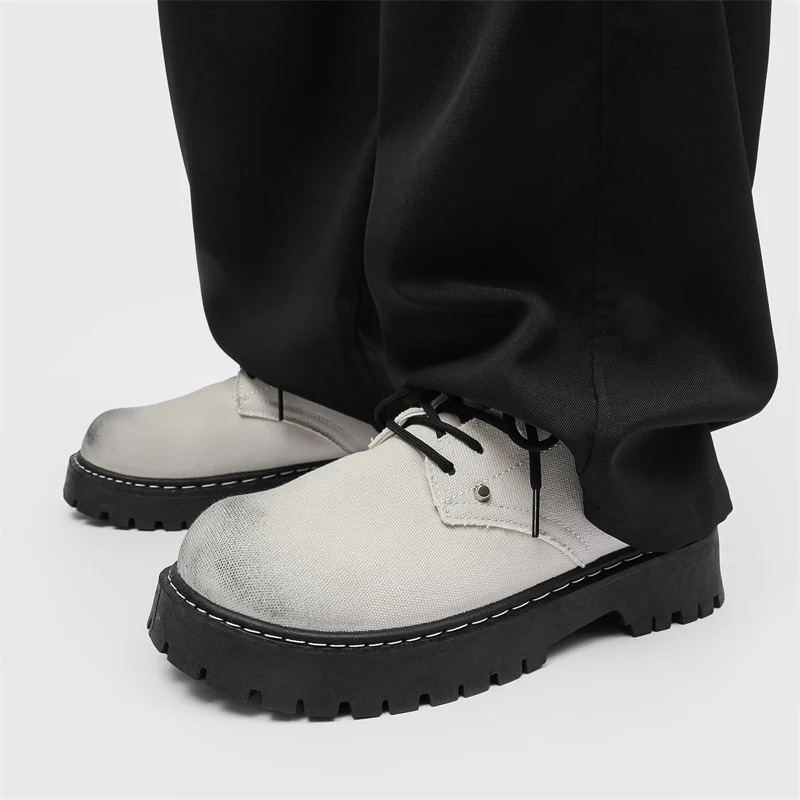 Board Shoes Breathable Style Outdoor Walking Young Handsome Shoes Versatile Daily 3946 Thick Soled Casual Mens Shoes 251023