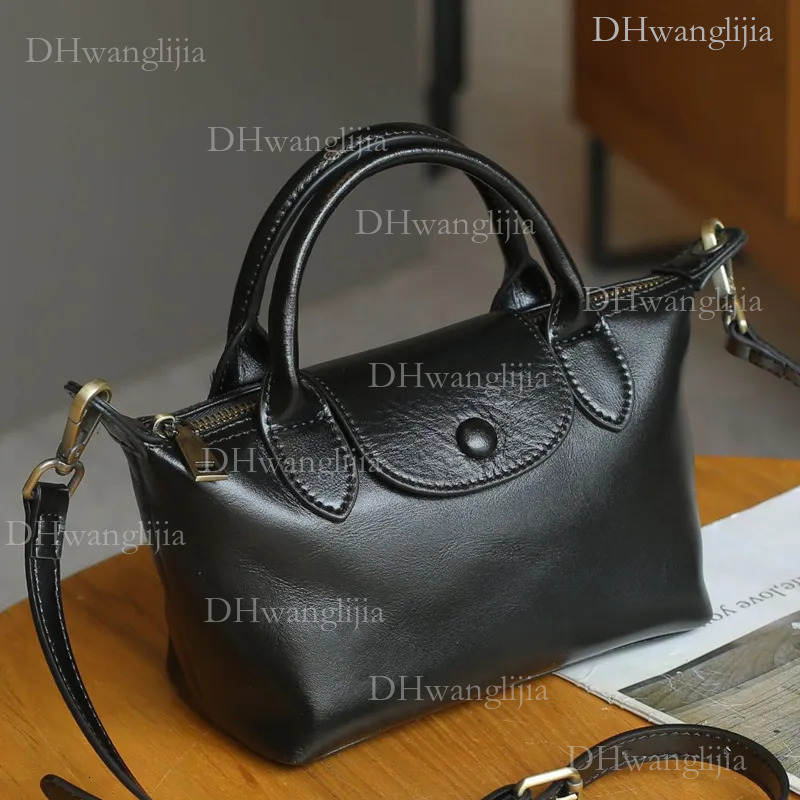 DHGM New 100% Genuine Leather Handbags For Office Women Many Pockets Shell Bags Hit Colors Tote Purse d6a4