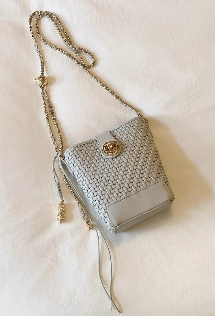 Luxury Brand Designer Bag Nanfeng Chio2nd Mist Moon Dream Weaving Bucket Bag For Women 2025 Super Popular Woven Bag Chain Shoulder Crossbody Small Bag