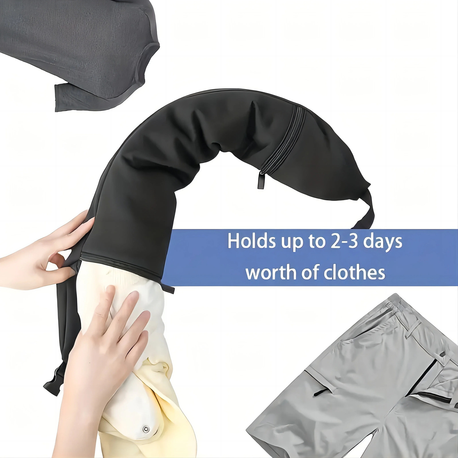 Multifunctional Neck Pillow Crossbody Bag Unisex Student Travel Pack Convenient SpaceSaving 251018