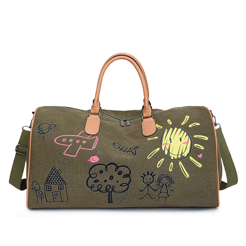 Luxury Brand Designer Bag UR Large Capacity Short Trip Bag Company Gift Unisex Gym Tote Bag Printed Shoulder Crossbody Bag