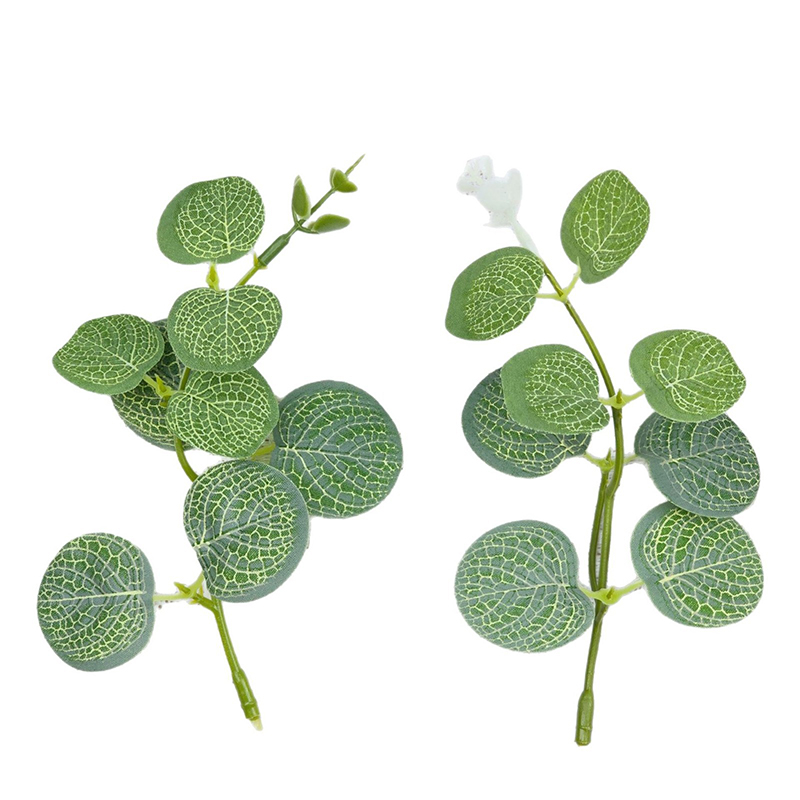 Artificial 15cm Eucalyptus Faux Flroal Wholesale for Table Centerpiece Home Wedding Party Table Decor DIY Floral Arrangement Easter Spring Bouquet Vase Filler