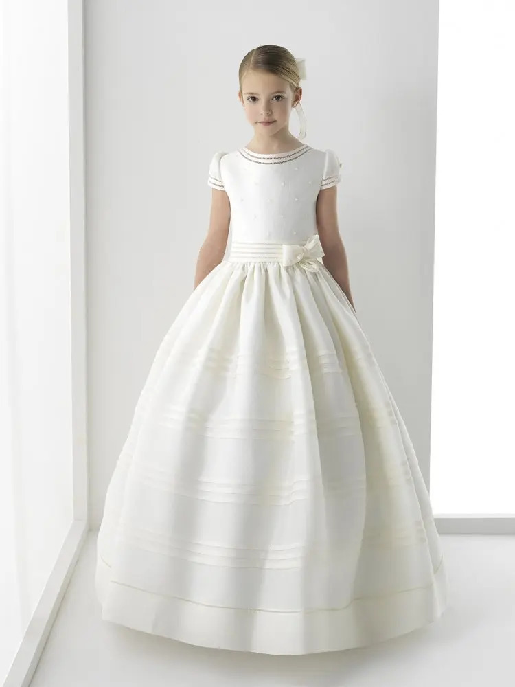 Flower Girl Dresses For Wedding Junior Bridesmaid Vintage Kids Evening Birthday Party Princess Gown Lolita First Communion 251023