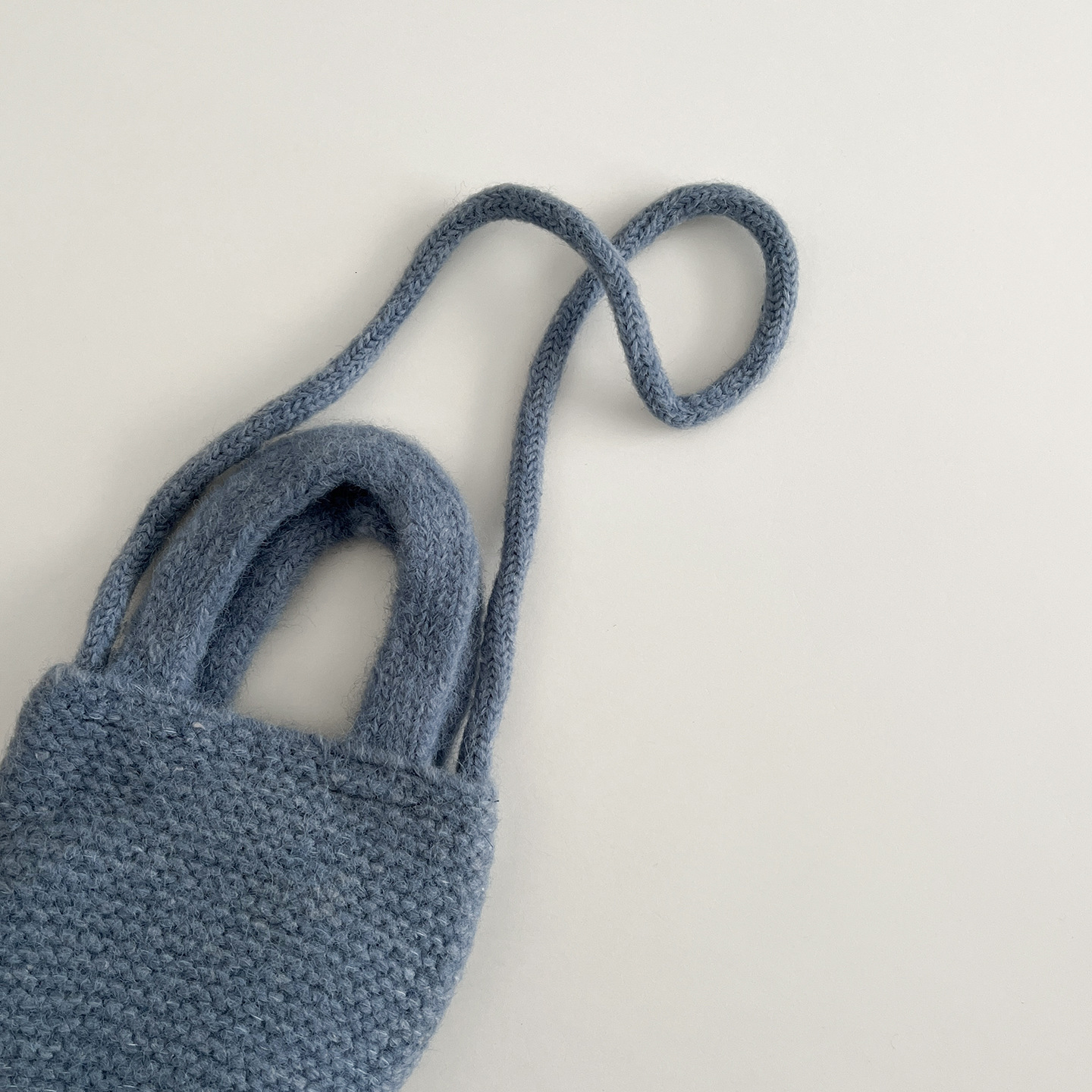 New Korean children's bag designer hand-held knitted small bag, children's candy color