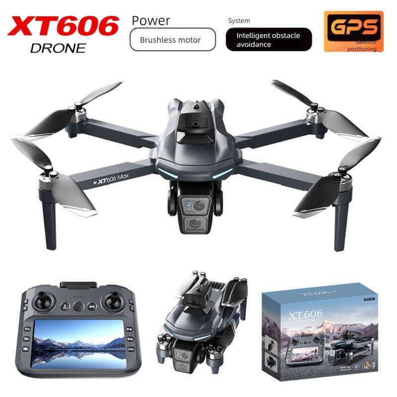 XT Drone With Screen Brushless Motor HD Aerial Photography GPS Intelligent Positioning Remote Control Aircraft