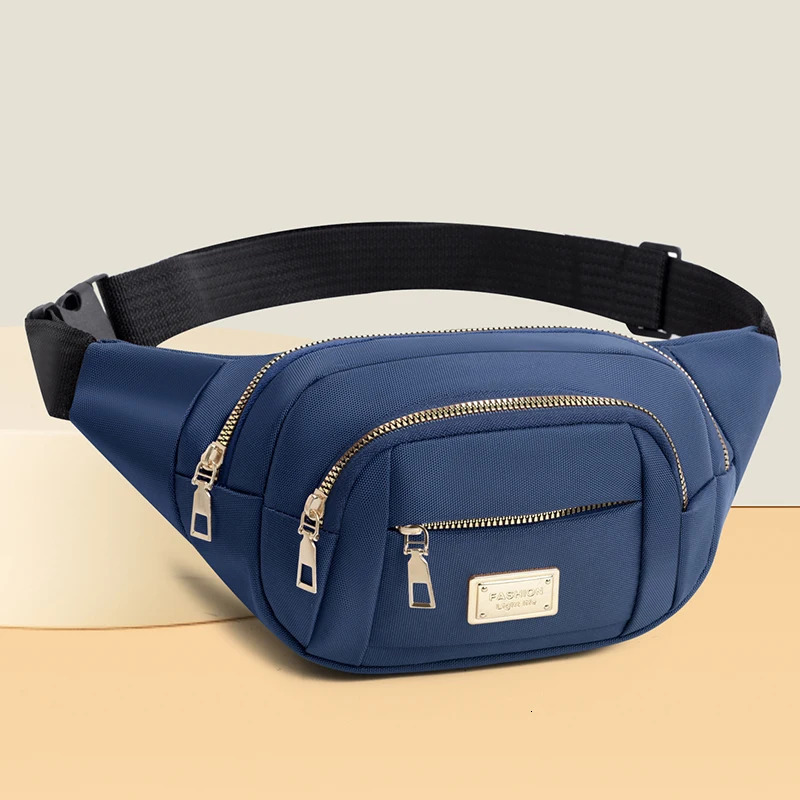 Womens waist bag adjustable shoulder strap zipper closure casual crossbody bag chest bag multifunctional 251023