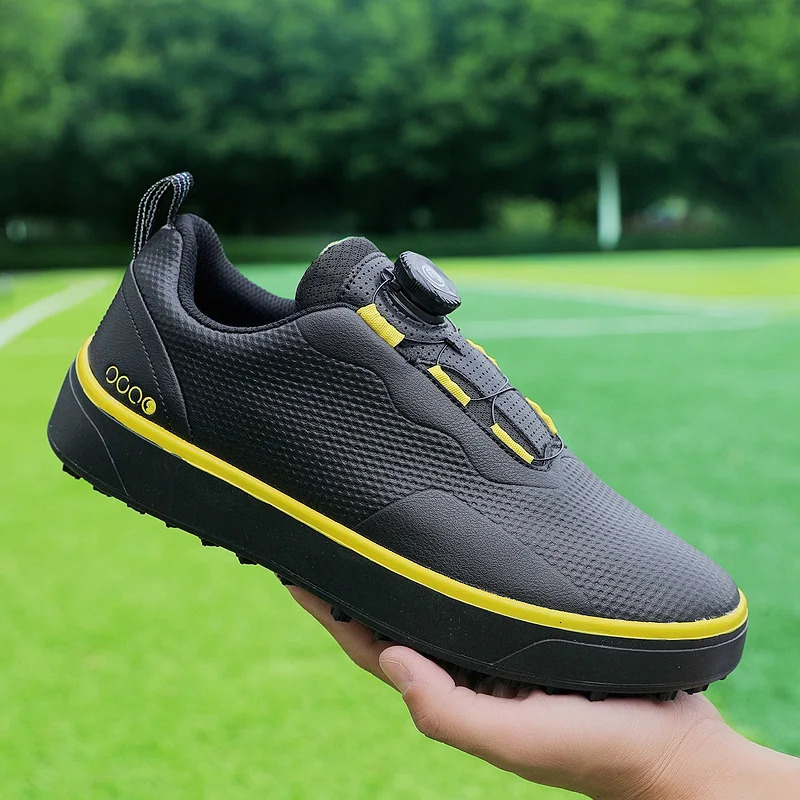 Couple Golf Shoes Mens White Waterproof Rotating buckle Fitness Spikeless Non slip Golf Golfer Training Golf Sneakers Women 251023ww