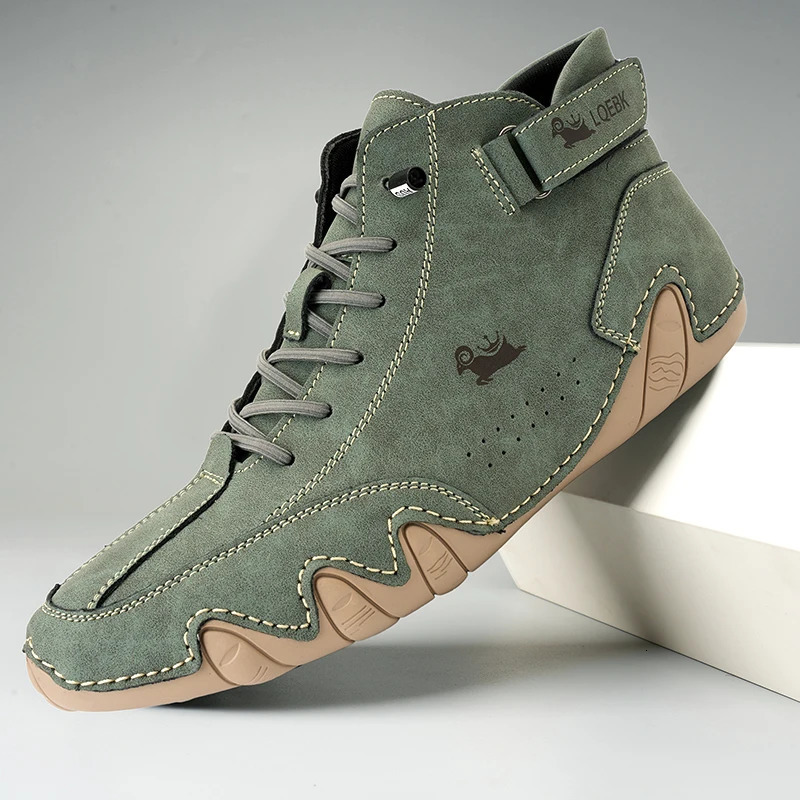 Sneakers for Men Fashion Outdoor Walking Loafers Shoes Comfortable Ankle Boots Man Shoes In Casual Leather Shoes 251023