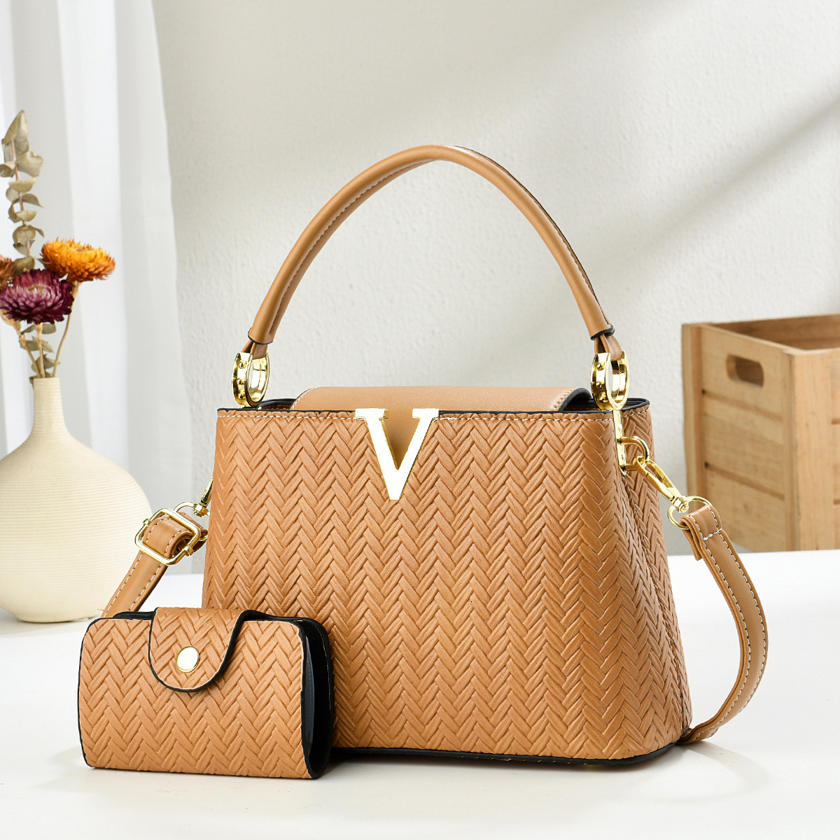 Luxury Brand Designer Bag Two-Piece Set Mother-Daughter Bag 2025 New Fashion Single Shoulder Bag Crossbody Bag Trendy Handbag Bags